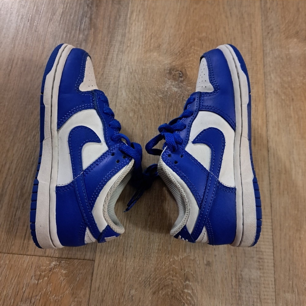 Nike Kids Dunk Low Royal Blue and White Low-Top Sneakers Size 11C